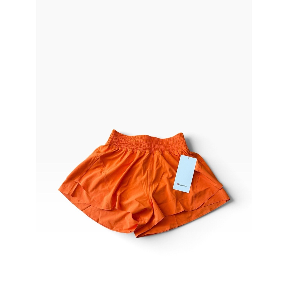 Lululemon Shake It Out High Rise Short 2.5 Size S Orange